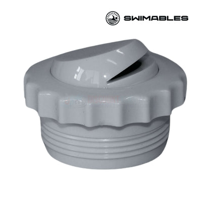 Swimables MIP threaded directional eyeball fitting slotted in grey, 1.5 inch, from Discount Pool Mart DPM.