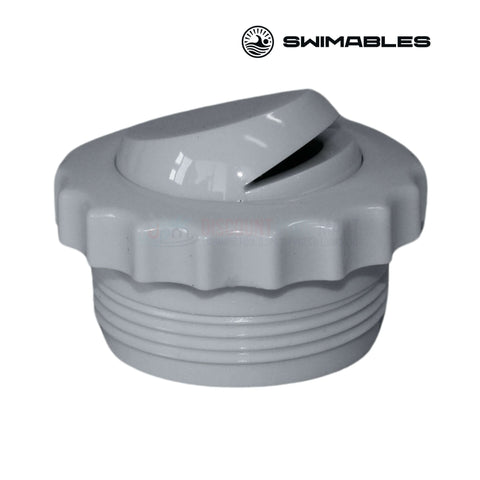 Swimables MIP threaded directional eyeball fitting slotted in grey, 1.5 inch, from Discount Pool Mart DPM.