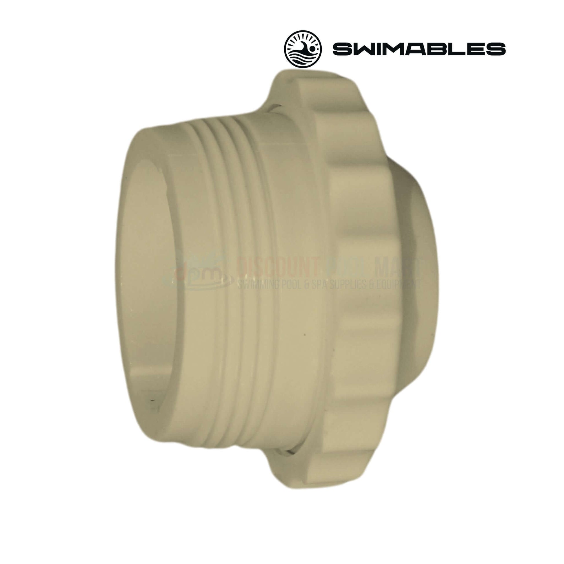Swimables MIP Threaded Directional Eyeball Fitting Slotted in tan, 1.5-inch, available at Discount Pool Mart DPM.