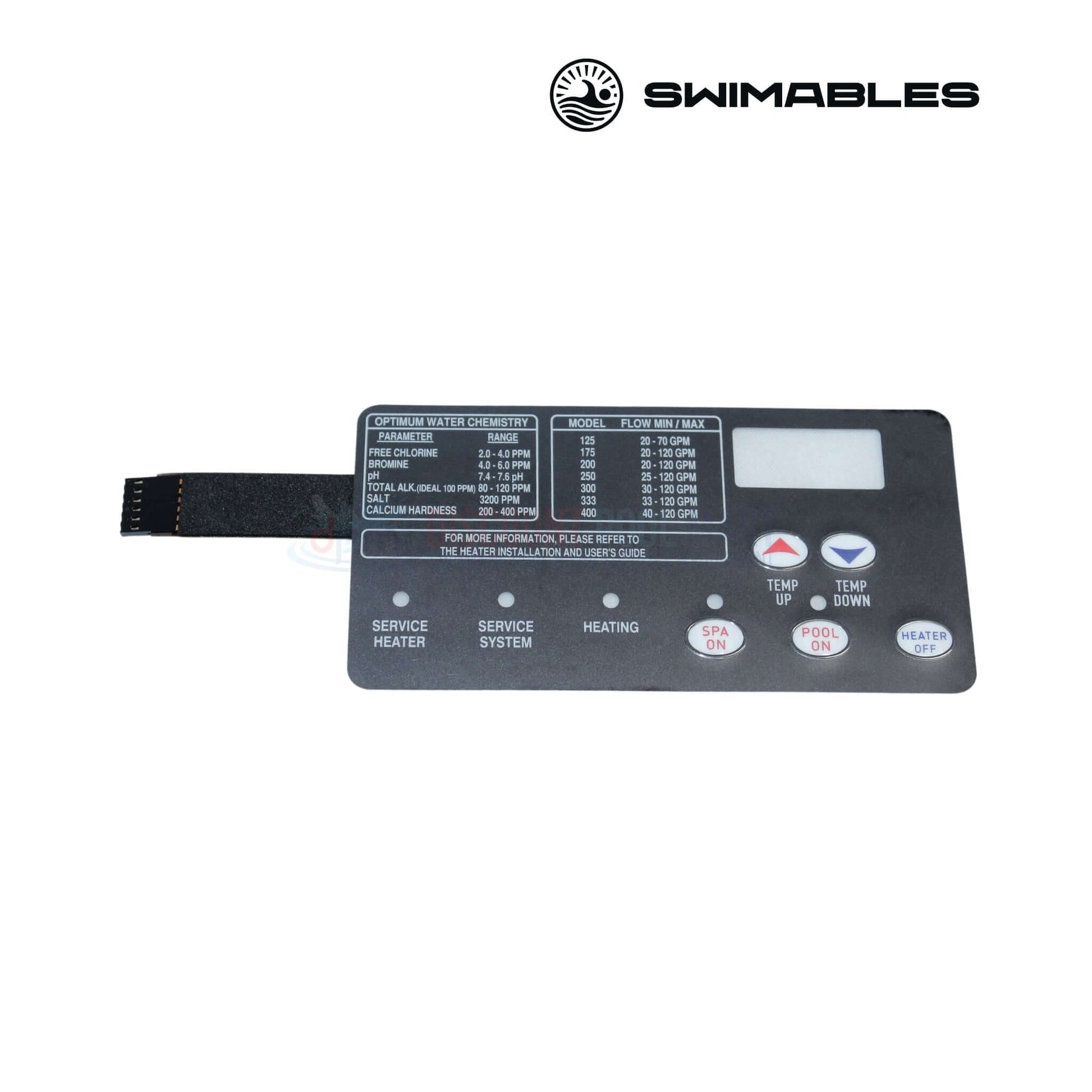 Swimables Membrane Pad for Pentair MasterTemp & Max-E-Therm, part SW-41-029, available at Discount Pool Mart DPM.