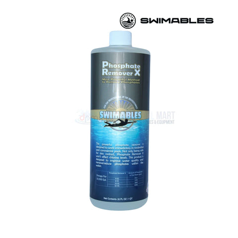 Swimables Phosphate Remover X 32oz from Discount Pool Mart DPM, effectively eliminates phosphates for clear pool water.