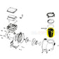 Exploded view diagram of Swimables Pump Basket SW-90-199 for Pentair pumps by Discount Pool Mart DPM.