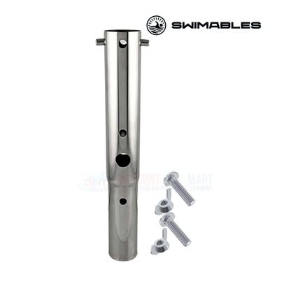 Swimables Stainless Steel Universal Pole Adapter for Pentair Poles, compatible with cleaning tools - Discount Pool Mart DPM.