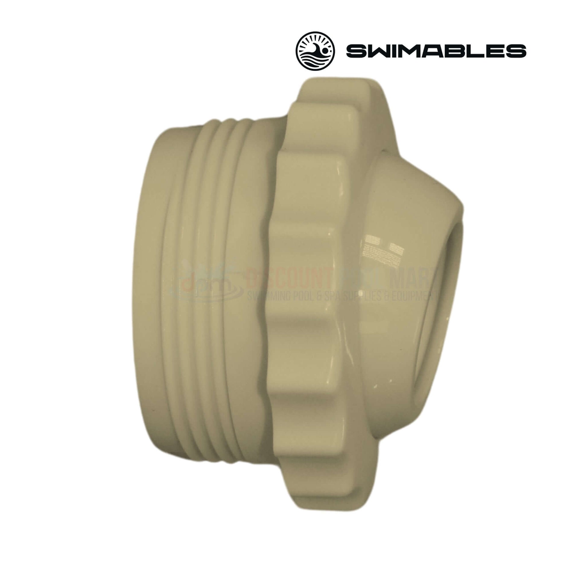 Swimables Threaded Directional Eyeball Fitting in Tan, 1 inch | Discount Pool Mart DPM | SW-30-842 for pool water flow control.