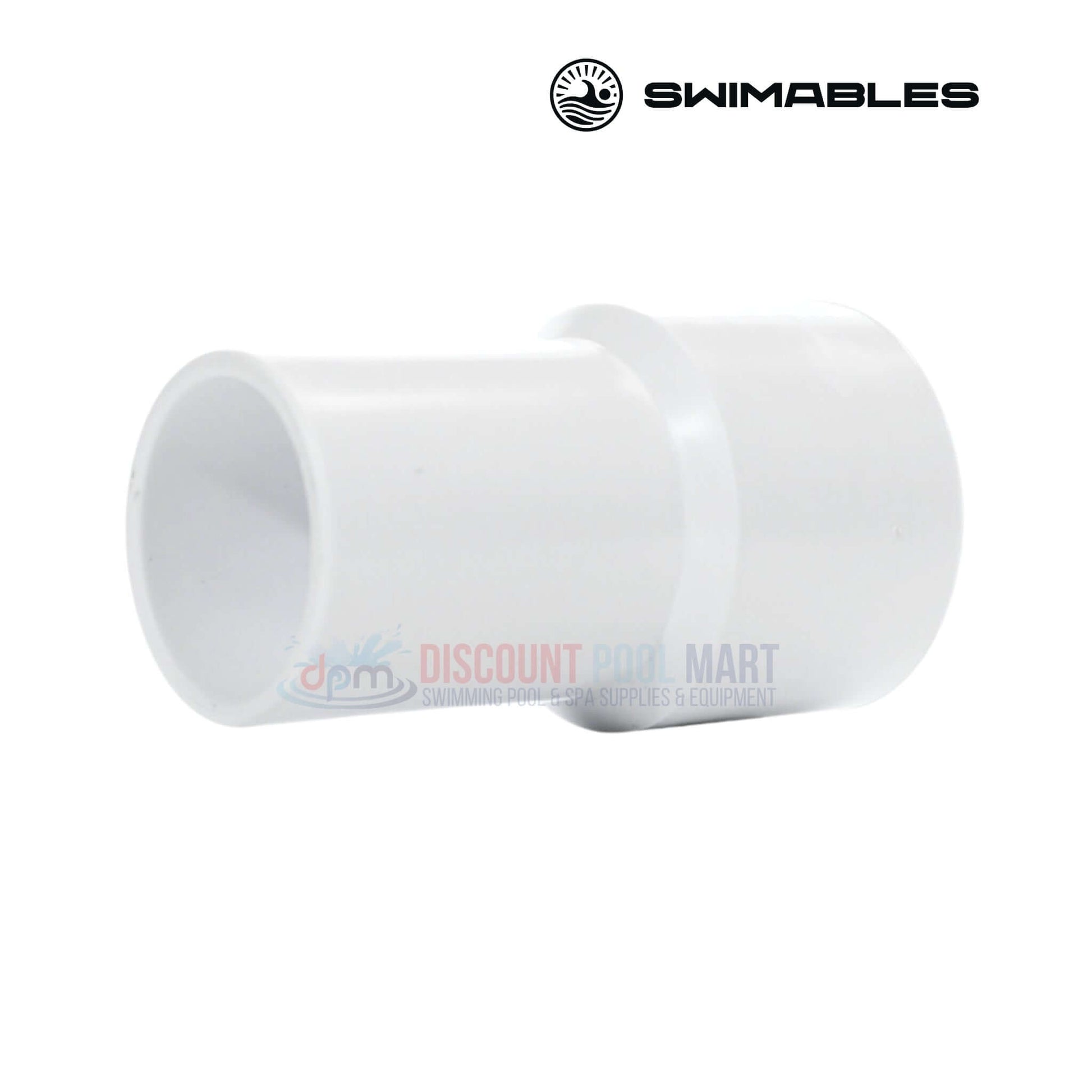 Swimables 1.5 Inch Vacuum Hose Repair Cuff, 1.5" slip x 2" threaded, available at Discount Pool Mart DPM.