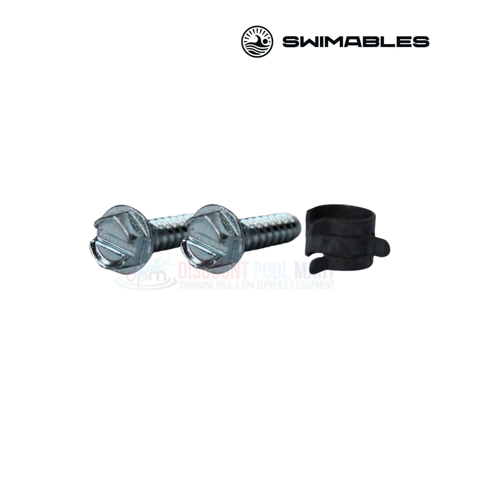 Swimables hardware kit including screws and clips for pool equipment from Discount Pool Mart DPM.