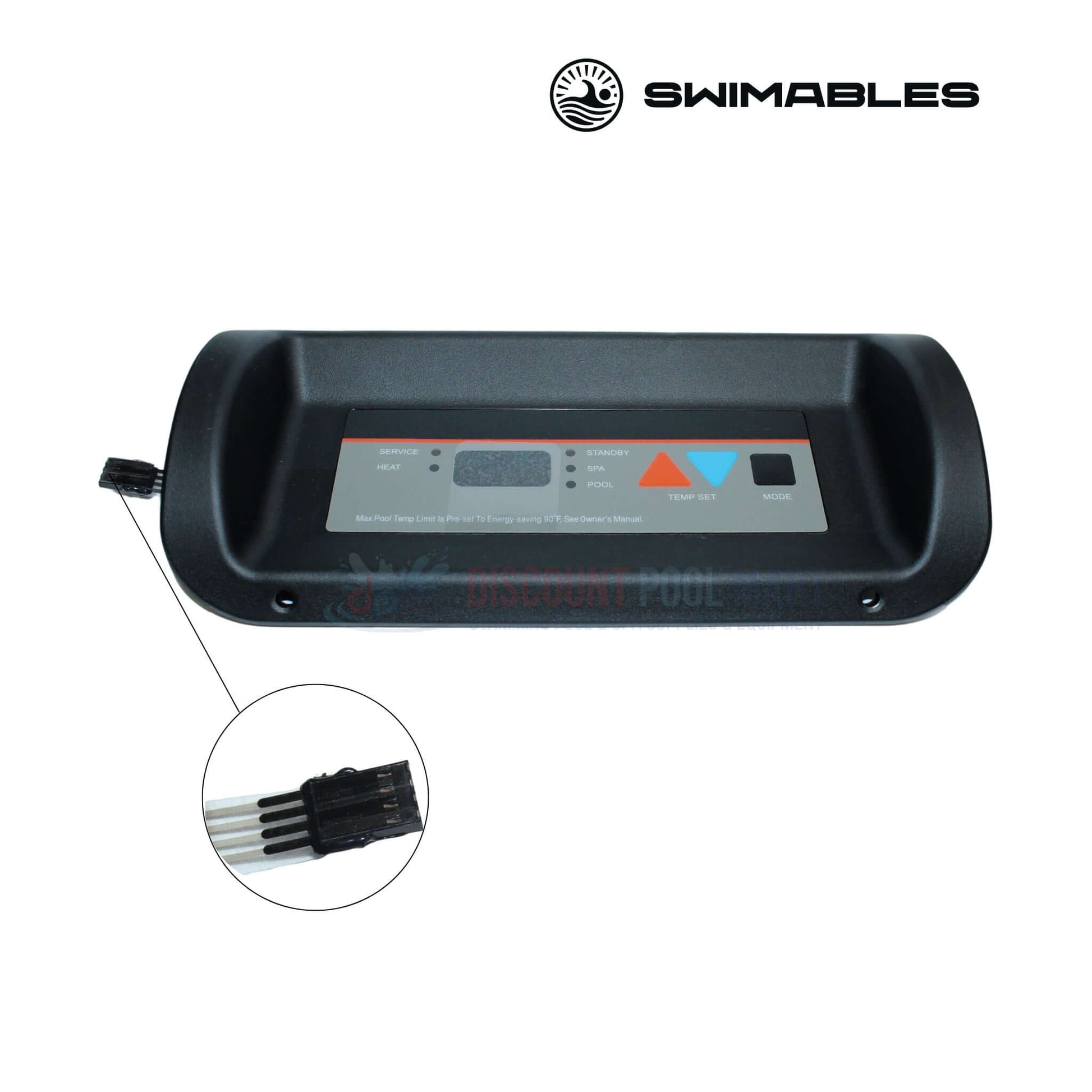 Swimables bezel and keypad assembly SW-42-909 for Hayward Universal H-Series heaters at Discount Pool Mart DPM.