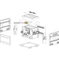 Swimables Bezel and Keypad Assembly SW-42-909 for Hayward Universal H-Series Heaters - Discount Pool Mart DPM