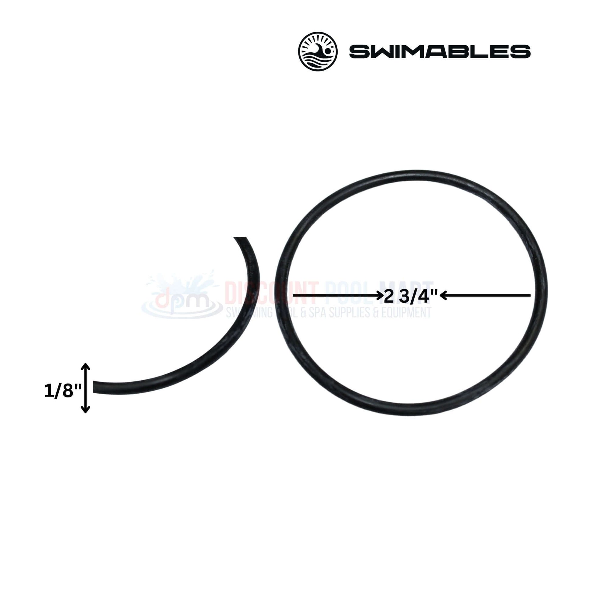 Swimables O-Ring assembly for drain cap, 1/8" and 2-3/4" sizes, best for Jandy JXI heaters at Discount Pool Mart.
