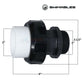Swimables High Temp Union 2" MIP x 2" Socket Long Neck SW-30-320 from Discount Pool Mart DPM, showing dimensions.