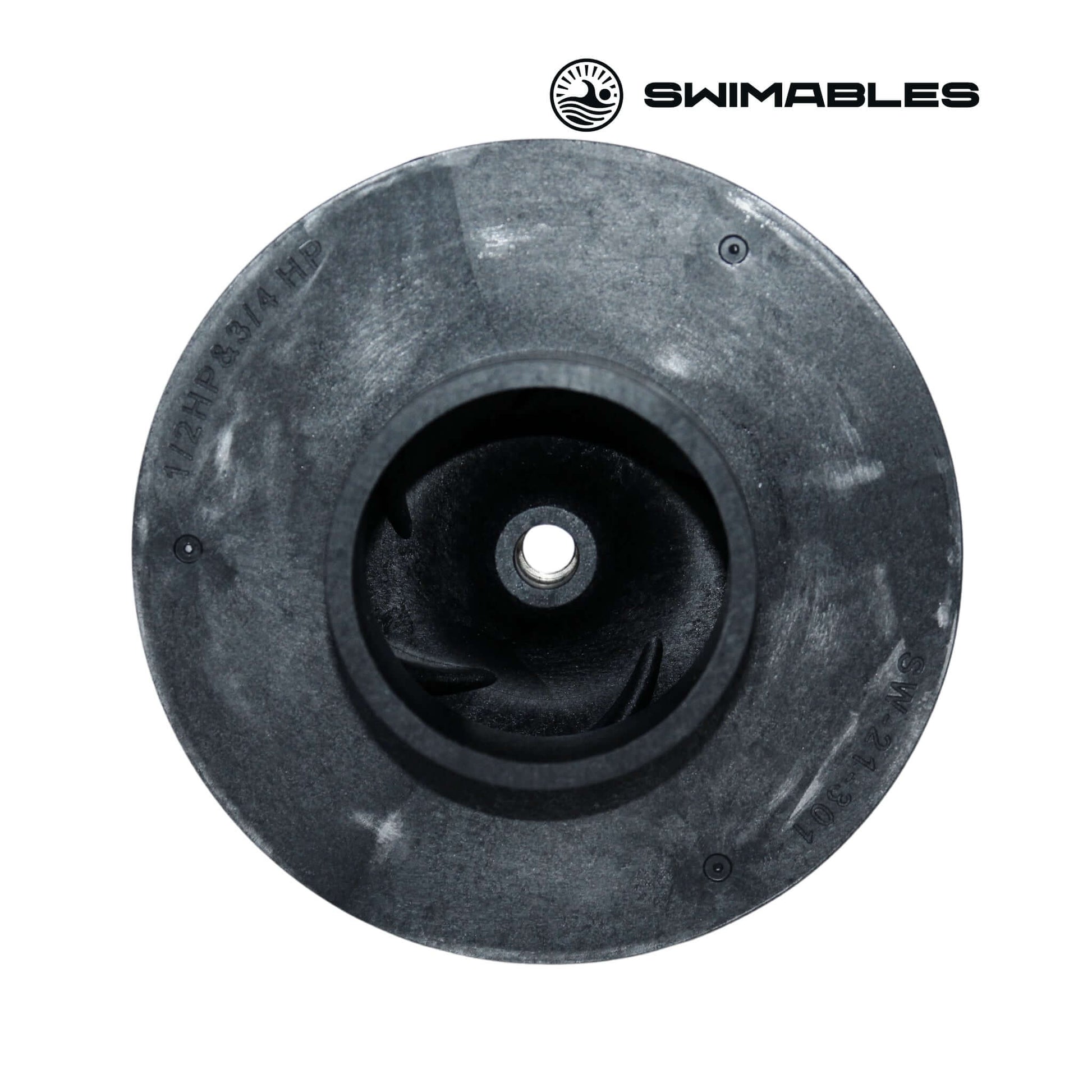 Swimables Impeller SW-21-301 for Pentair Pumps, compatible with 0.5HP-0.75HP motors. Available at Discount Pool Mart DPM.