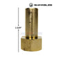 Swimables Machined Nut SW-26-997 for Pentair Filters at Discount Pool Mart, 1 3/4 inches tall, durable brass design.