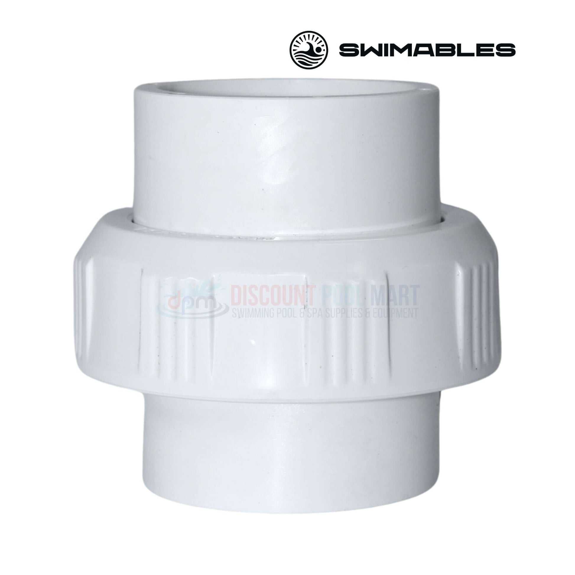 Swimables PVC Slip-to-Slip Union SW-30-015 1.5-inch for efficient pool plumbing connections | Discount Pool Mart DPM