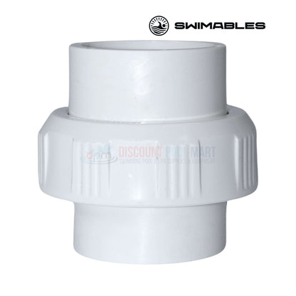 Swimables PVC Slip-to-Slip Union SW-30-015 1.5-inch for efficient pool plumbing connections | Discount Pool Mart DPM