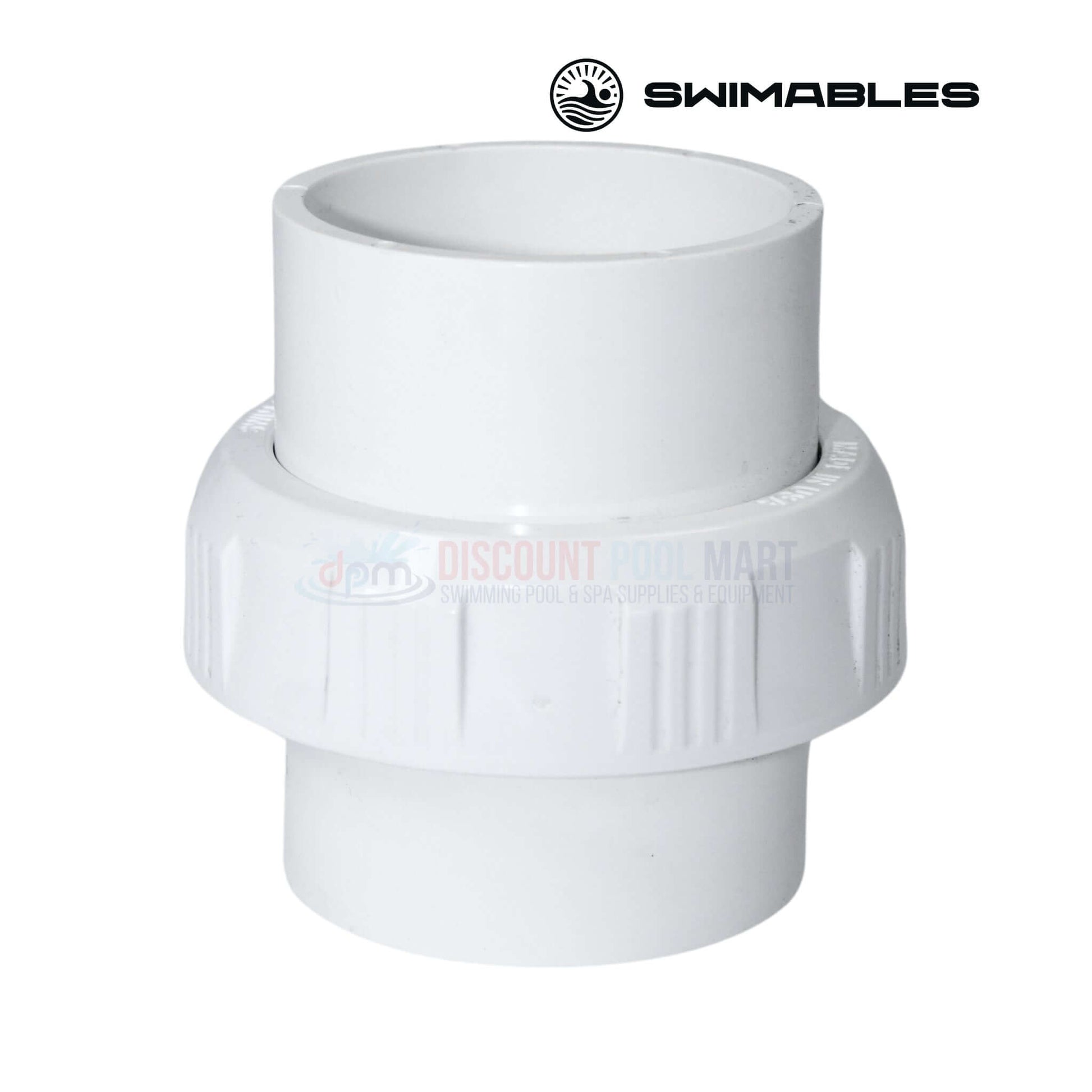 Swimables PVC Slip-to-Slip Union 2" SW-30-020 from Discount Pool Mart DPM for efficient plumbing connections.