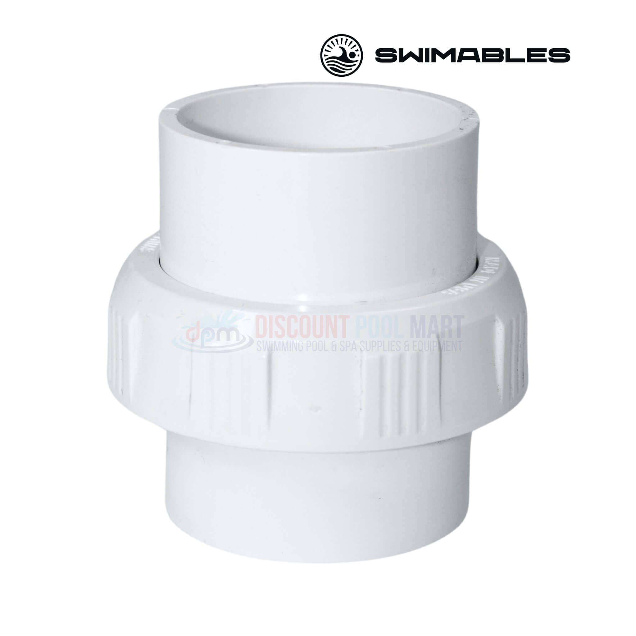 Swimables PVC Slip-to-Slip Union 2" SW-30-020 from Discount Pool Mart DPM for efficient plumbing connections.