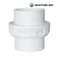 Swimables PVC Slip To Slip Union SW-30-020 2-inch fitting from Discount Pool Mart for easy PVC pipe connection.