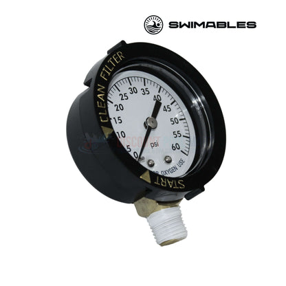 Swimables Pressure Gauge SW-25-058 for Pentair filters, 0-60 PSI, from Discount Pool Mart DPM, reliable tool for monitoring.