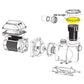Exploded view of Swimables Pump Lid SW-21-091 for Pentair SuperFlo, SuperMax Pumps at Discount Pool Mart DPM