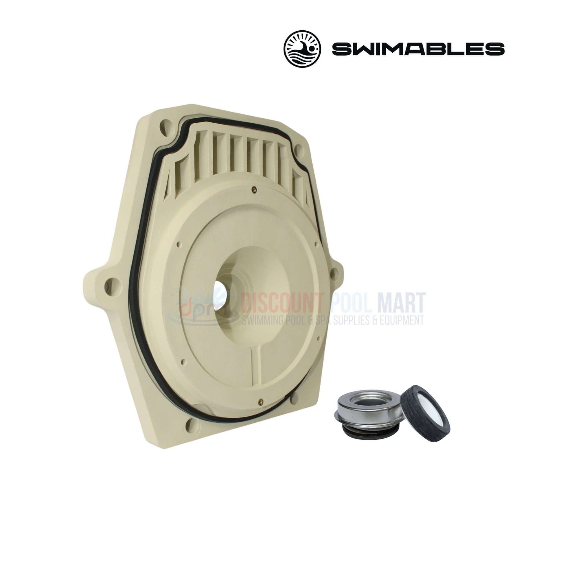 Swimables seal plate with gasket and shaft seal for Whisperflo and Intelliflo pumps - Discount Pool Mart DPM