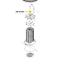 Diagram of Swimables Tie Rod Knob for Jandy DEL/DEV Filters SW-28-594 from Discount Pool Mart DPM.