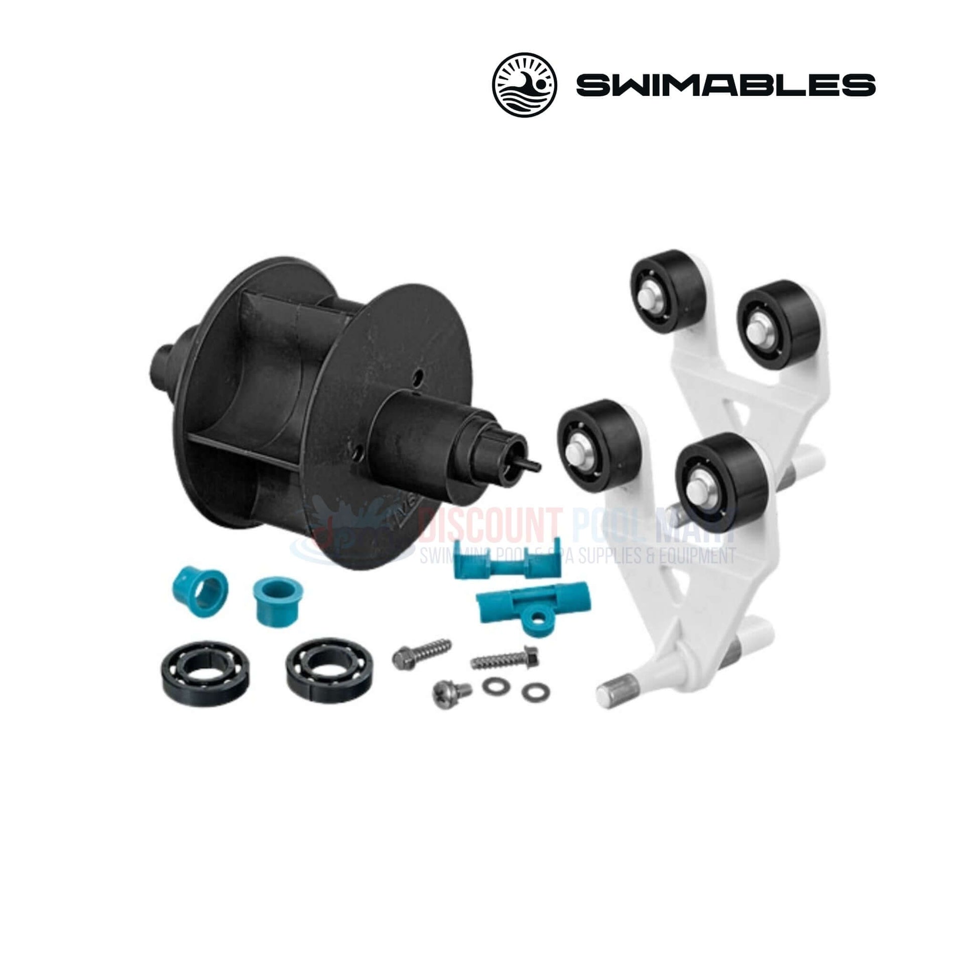 Swimables Universal A-Frame and Turbine Kit components for Hayward Navigator, available at Discount Pool Mart (DPM).