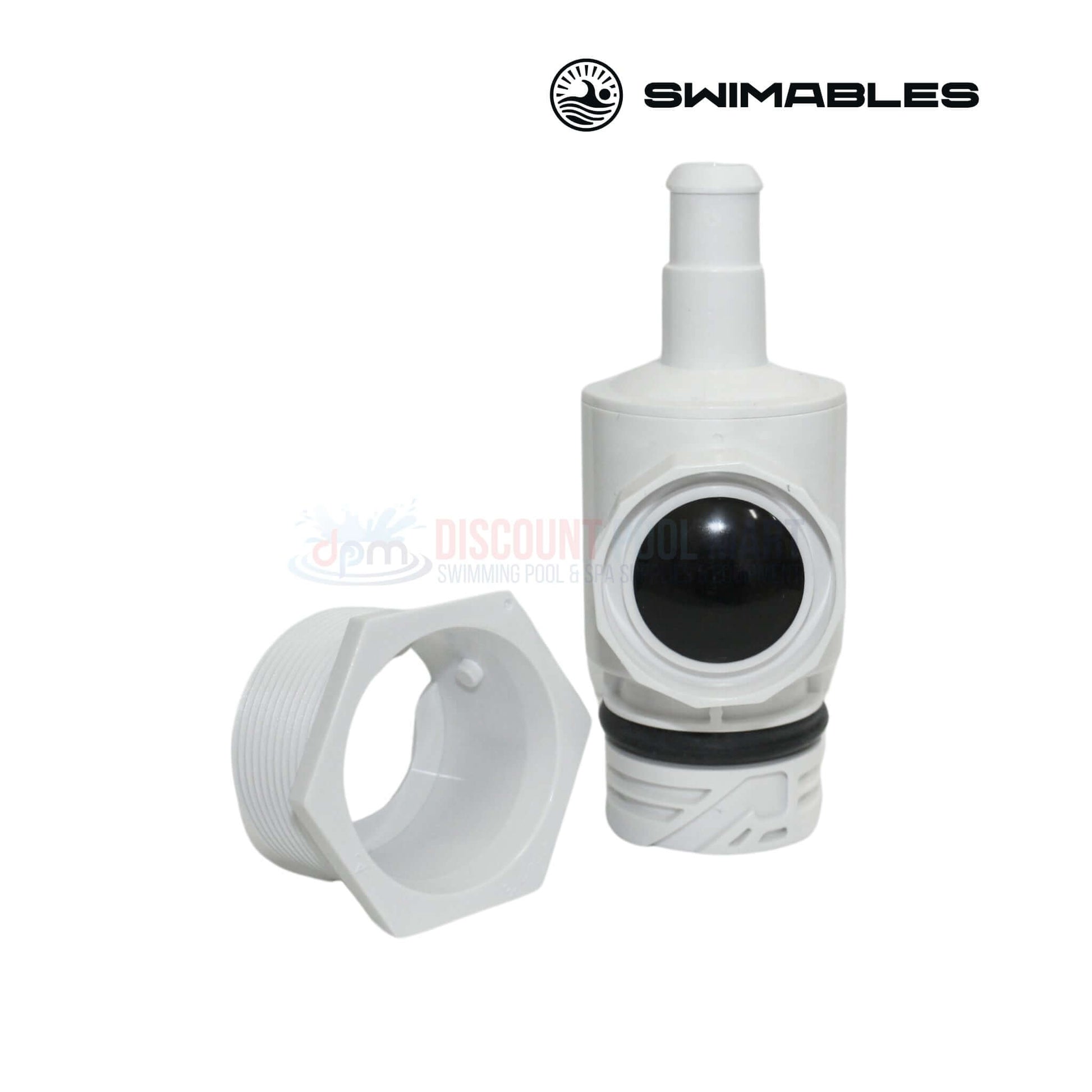 Swimables Universal Wall Fitting Connector for Polaris Cleaners 9-100-9001, DPM discount pool part