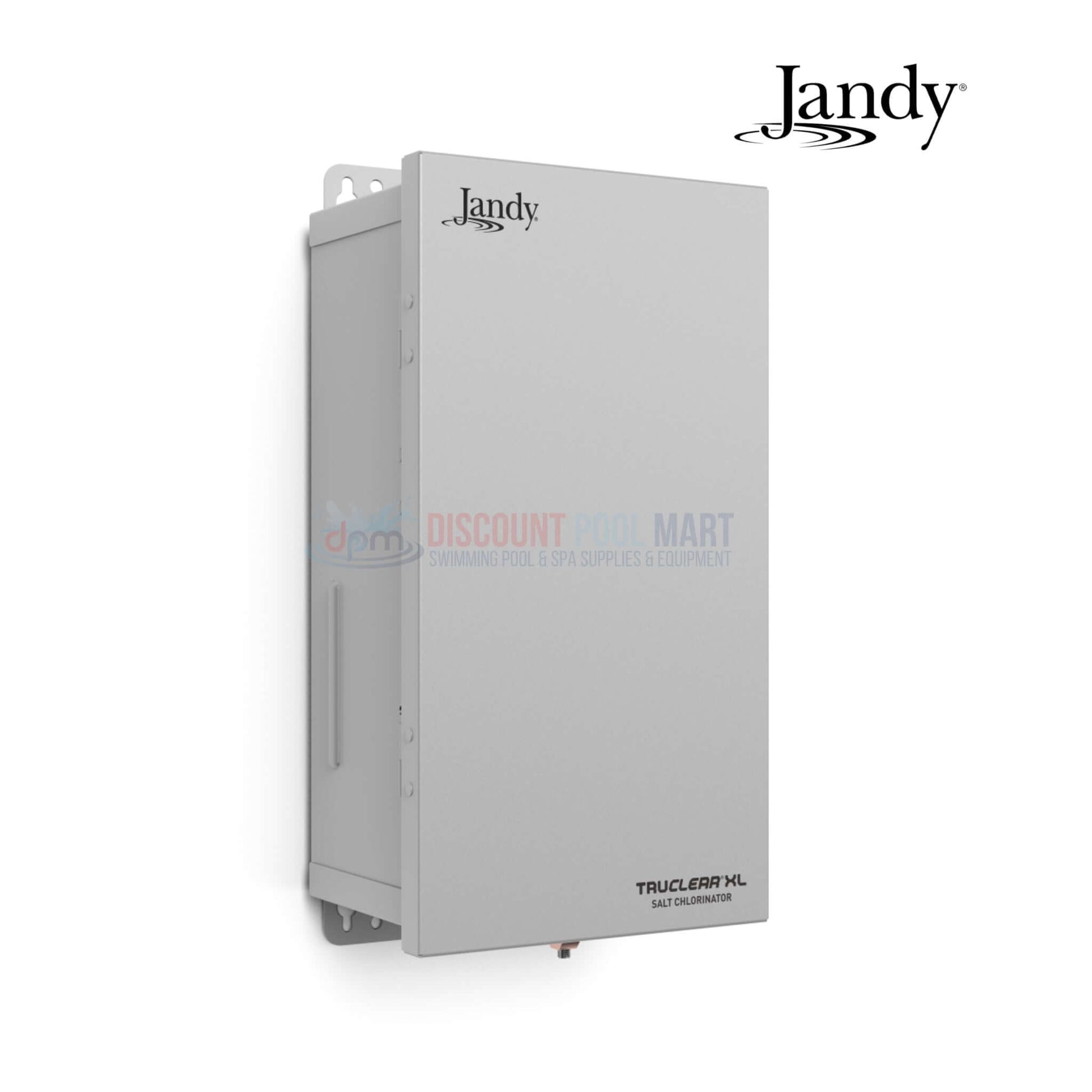 Jandy TruClear XL Smart Power Pack TRUCLEARPS, a salt chlorinator for large pools, shown in sleek gray. Available at Discount Pool Mart.