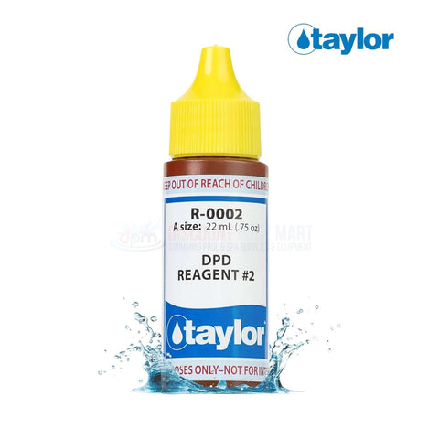 Taylor DPD Reagent #2 0.75 oz bottle for pool & spa chlorine testing from Discount Pool Mart DPM, SKU R-0002-A.