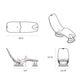 TenJam Splash Laylo In-Pool Lounger dimensions showcasing ergonomic design for pool comfort, SKU: DPM