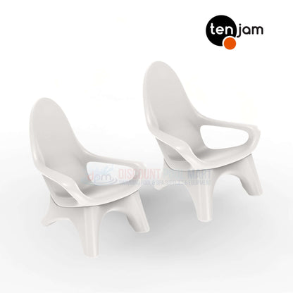 TenJam Splash Woosah In-Pool Chair 2 Pack from Discount Pool Mart DPM, durable ergonomic design for pool and patio.