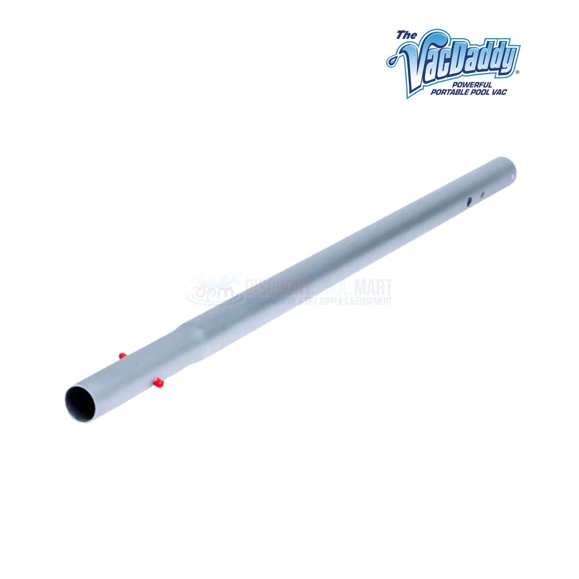 VacDaddy aluminum adapter pole for portable pool vacuum, SKU DPM-VacDaddy-002, from Discount Pool Mart.