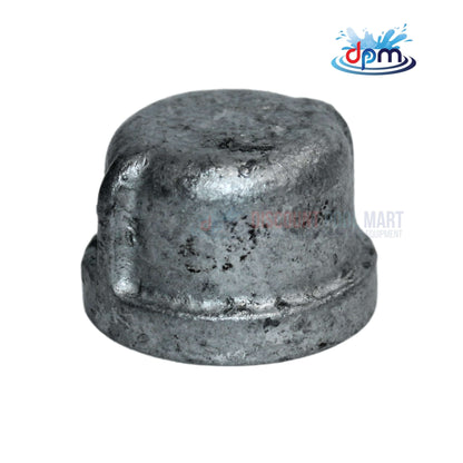 Threaded Galvanized Iron Cap 3/4" from Discount Pool Mart DPM - Durable, corrosion-resistant for piping systems.