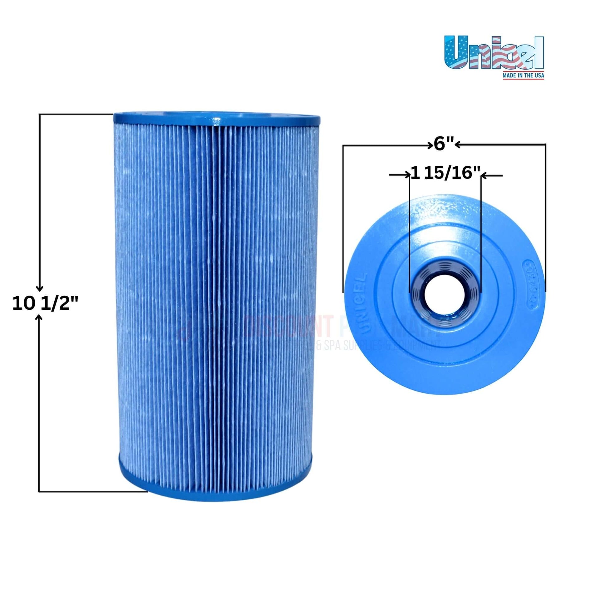Unicel C-6430 filter cartridge for Hot Springs & Watkins spas, 30 sq ft, 6" diameter from Discount Pool Mart DPM.