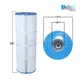 Unicel C-7470 filter cartridge 20" tall, 7" wide, 3" inner diameter, for Pentair Clean and Clear Plus 320 at Discount Pool Mart DPM.