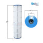 Unicel C-7468 Replacement Cartridge for Jandy CL340 CV340 at Discount Pool Mart DPM, 27" long, 7" diameter.