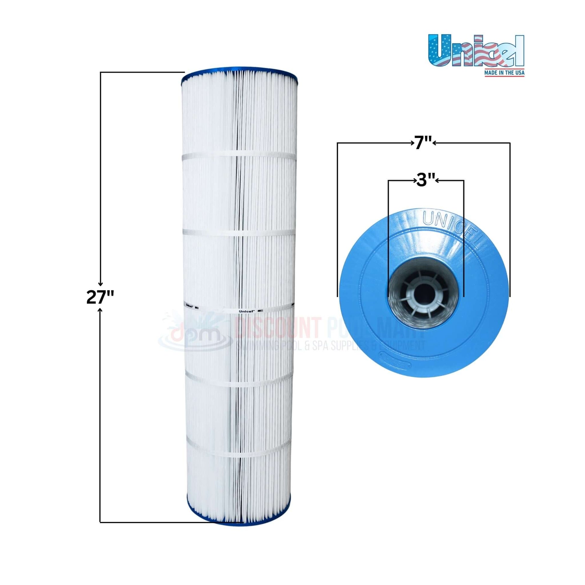 Unicel C-7468 Replacement Cartridge for Jandy CL340 CV340 at Discount Pool Mart DPM, 27" long, 7" diameter.