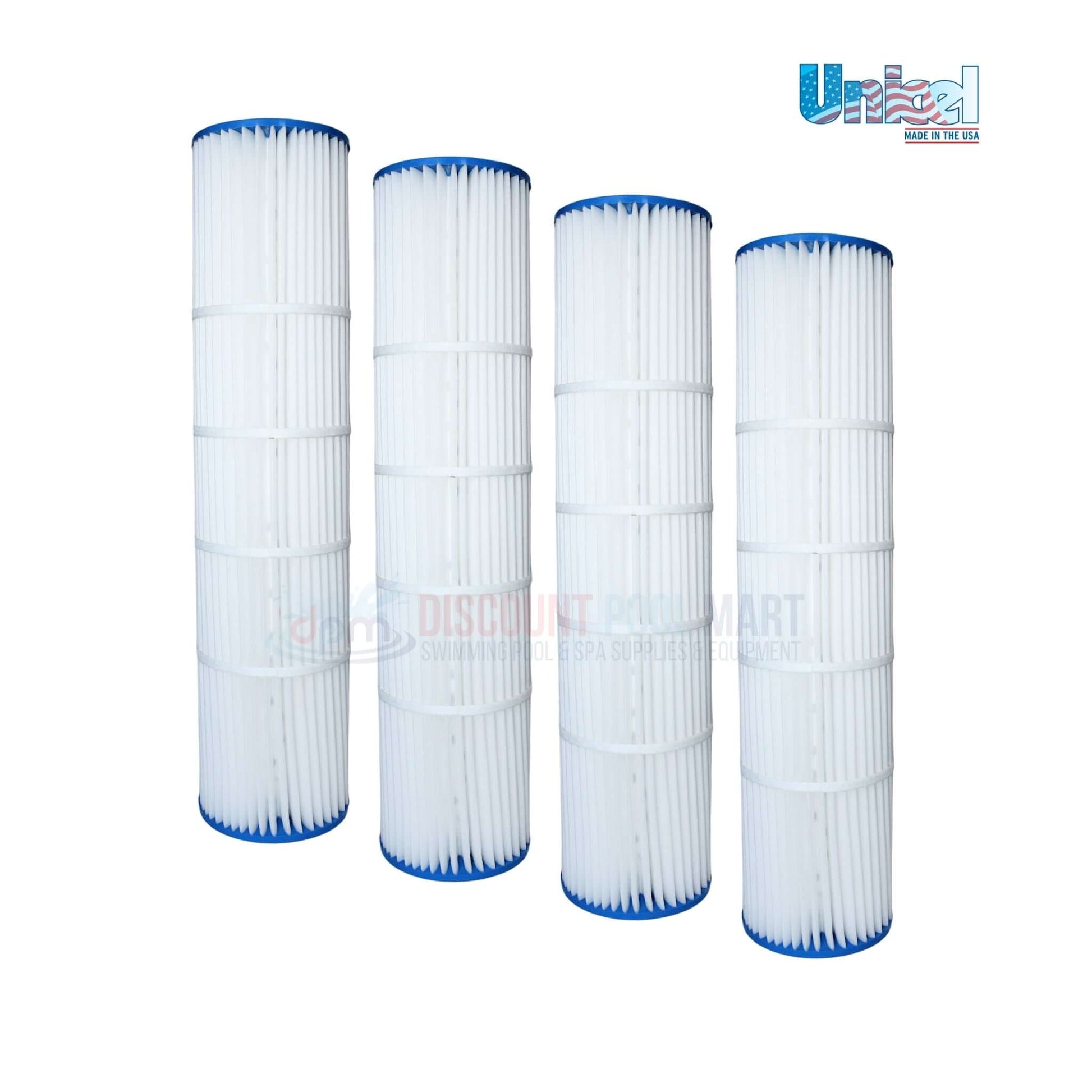 Unicel Cartridge for Pentair Quad DE 80 Filters 4 Pack, DPM, part number C-6980, superior filtration for pools.
