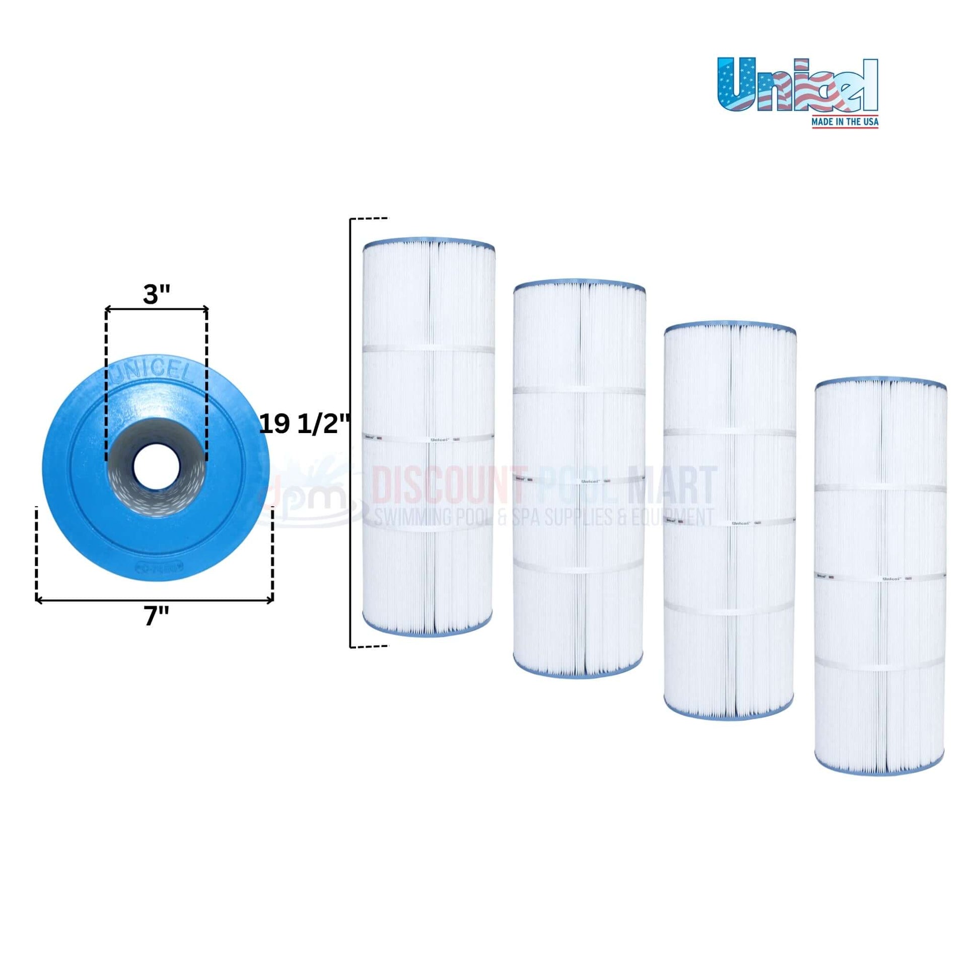 Unicel Filter Cartridge 4 Pack for Hayward SwimClear C3030, 81 sq ft, CX580XRE from Discount Pool Mart.