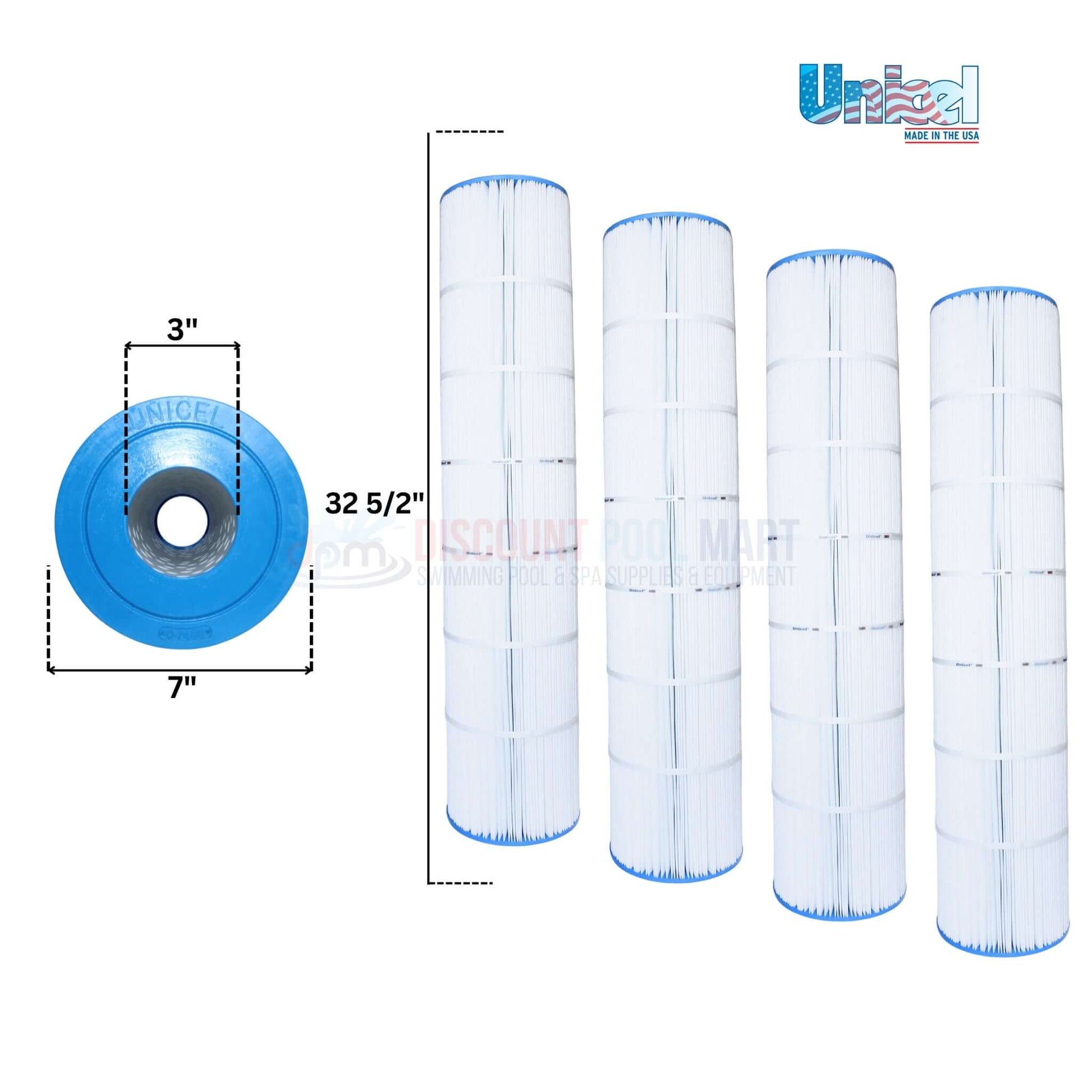 Unicel Filter Cartridge For Hayward SwimClear C5030, 4 Pack, 131 sq ft filtration area, available at Discount Pool Mart DPM.