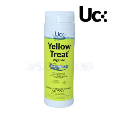United Chemical Yellow Treat2 Mustard Algicide 2lbs by DPM, effective for eliminating yellow algae in pools.