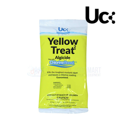 United Chemical Yellow Treat2 Mustard Algicide 5 oz by Discount Pool Mart DPM, effectively kills mustard algae.