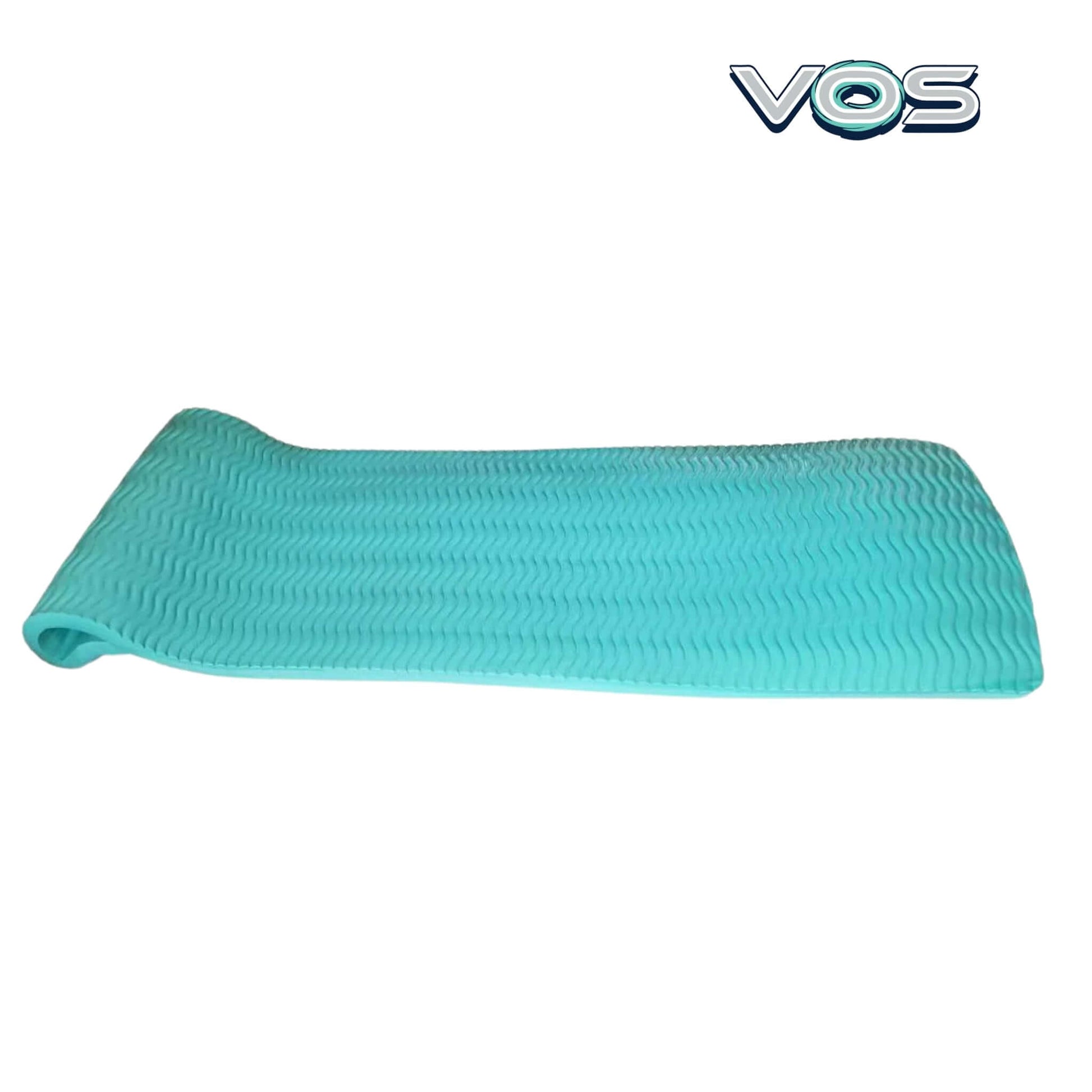 VOS Seawave Infinity Float Lounger in aqua, 72" x 26" x 1.5", durable foam by Discount Pool Mart DPM.