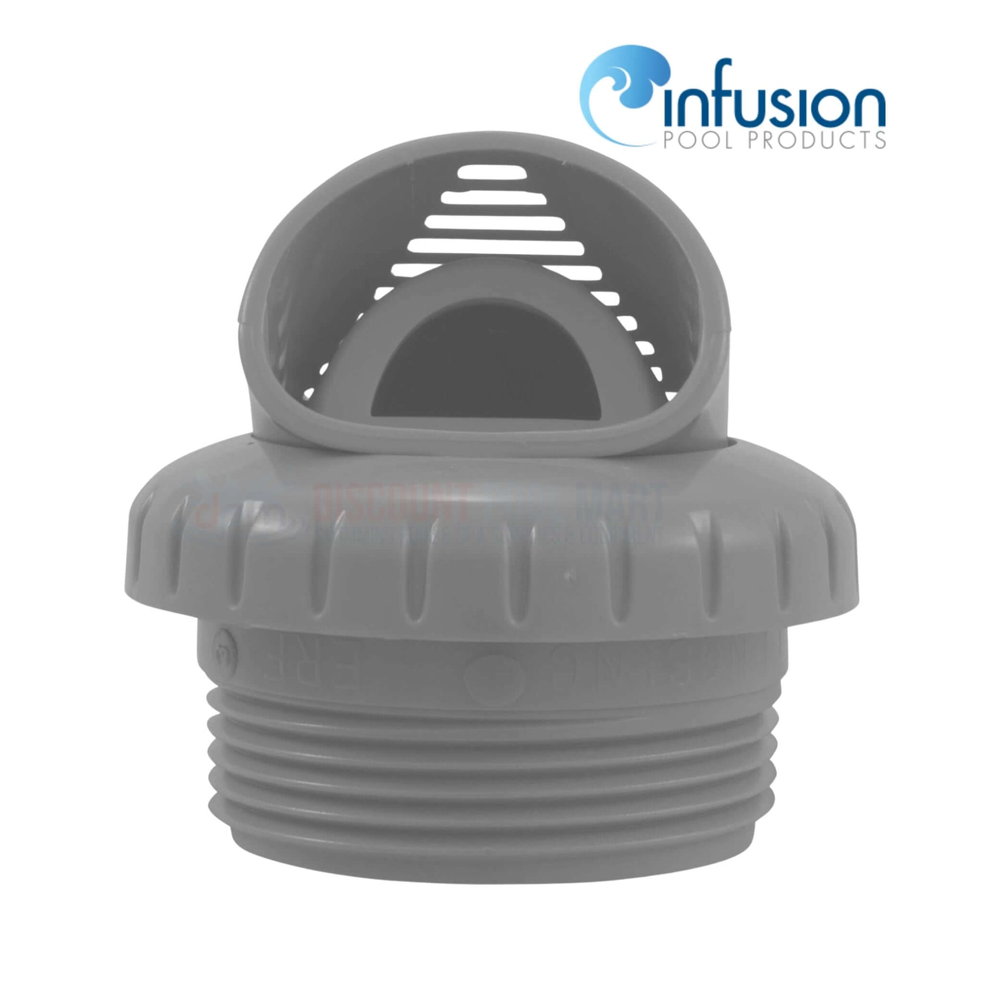 Infusion VRFTHLG Light Gray Venturi Return Fitting, 1.5", enhancing pool water circulation, from Discount Pool Mart.