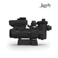 Jandy VS FloPro 1.85HP Pump without Controller, side view, black, from Discount Pool Mart for efficient pool operation.