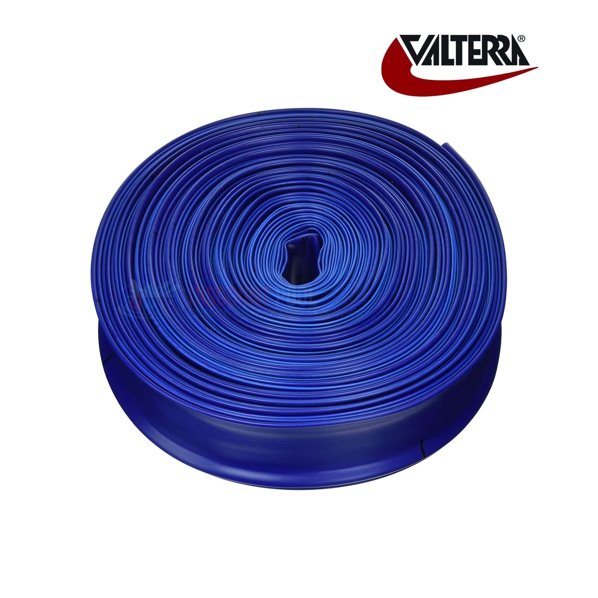 Blue Devil 200' Backwash Hose by Valterra, heavy-duty 22 mil vinyl, ideal for pool maintenance. Available at Discount Pool Mart (DPM).