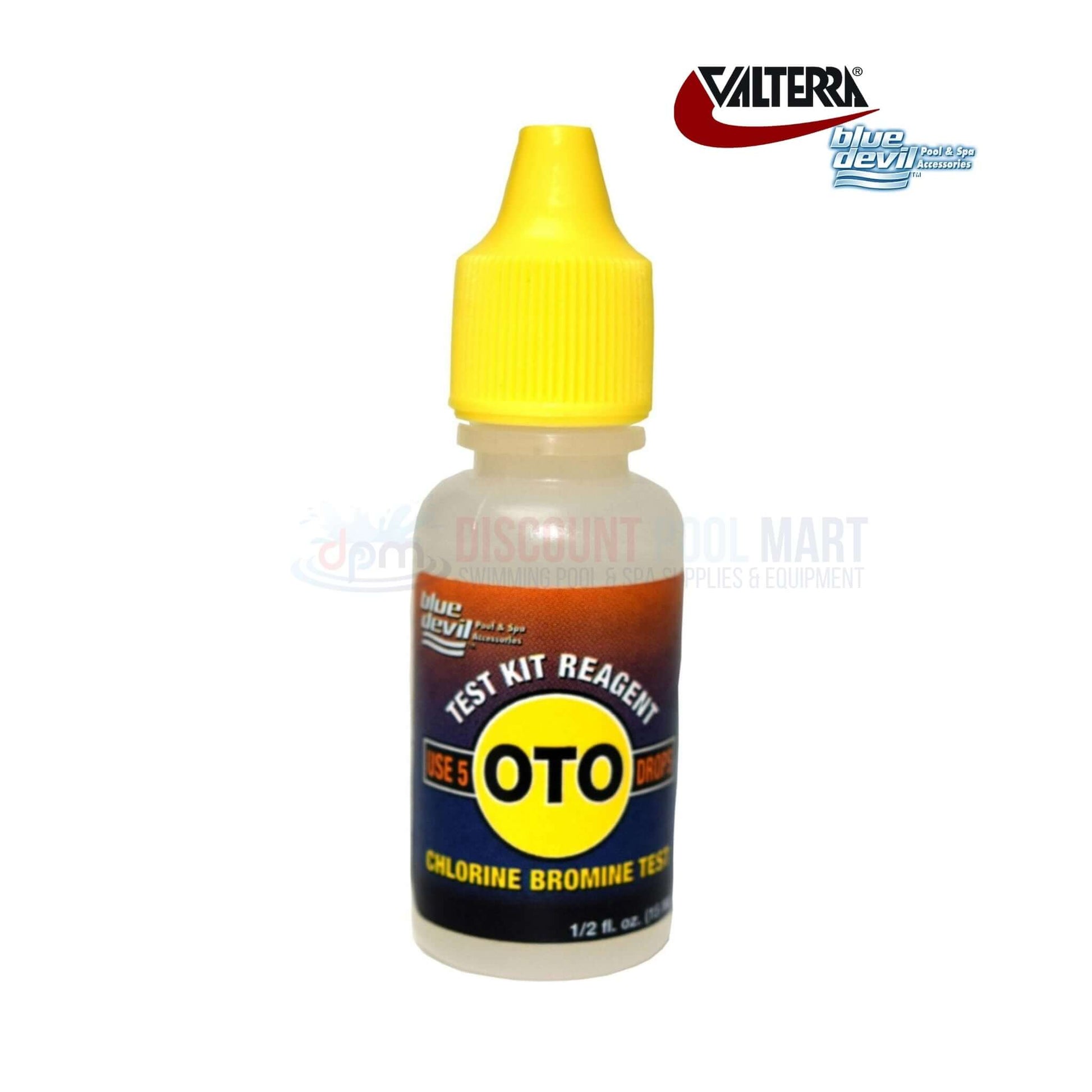 Valterra Blue Devil OTO Solution 1/2 oz test kit reagent for chlorine levels | Discount Pool Mart DPM