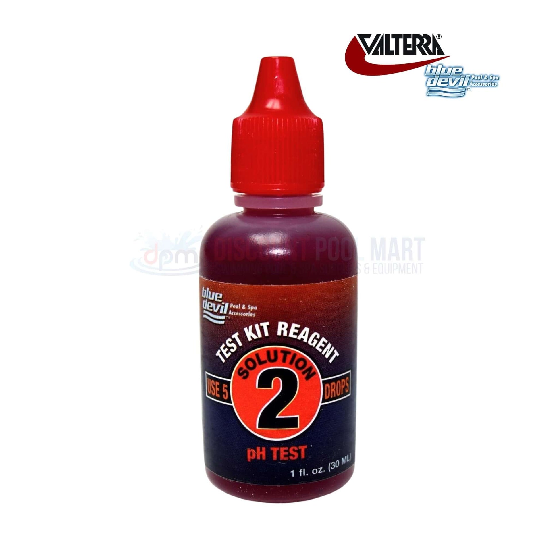 Valterra Blue Devil #2 Solution 1 oz pH test reagent from Discount Pool Mart DPM for swimming pools and spas.