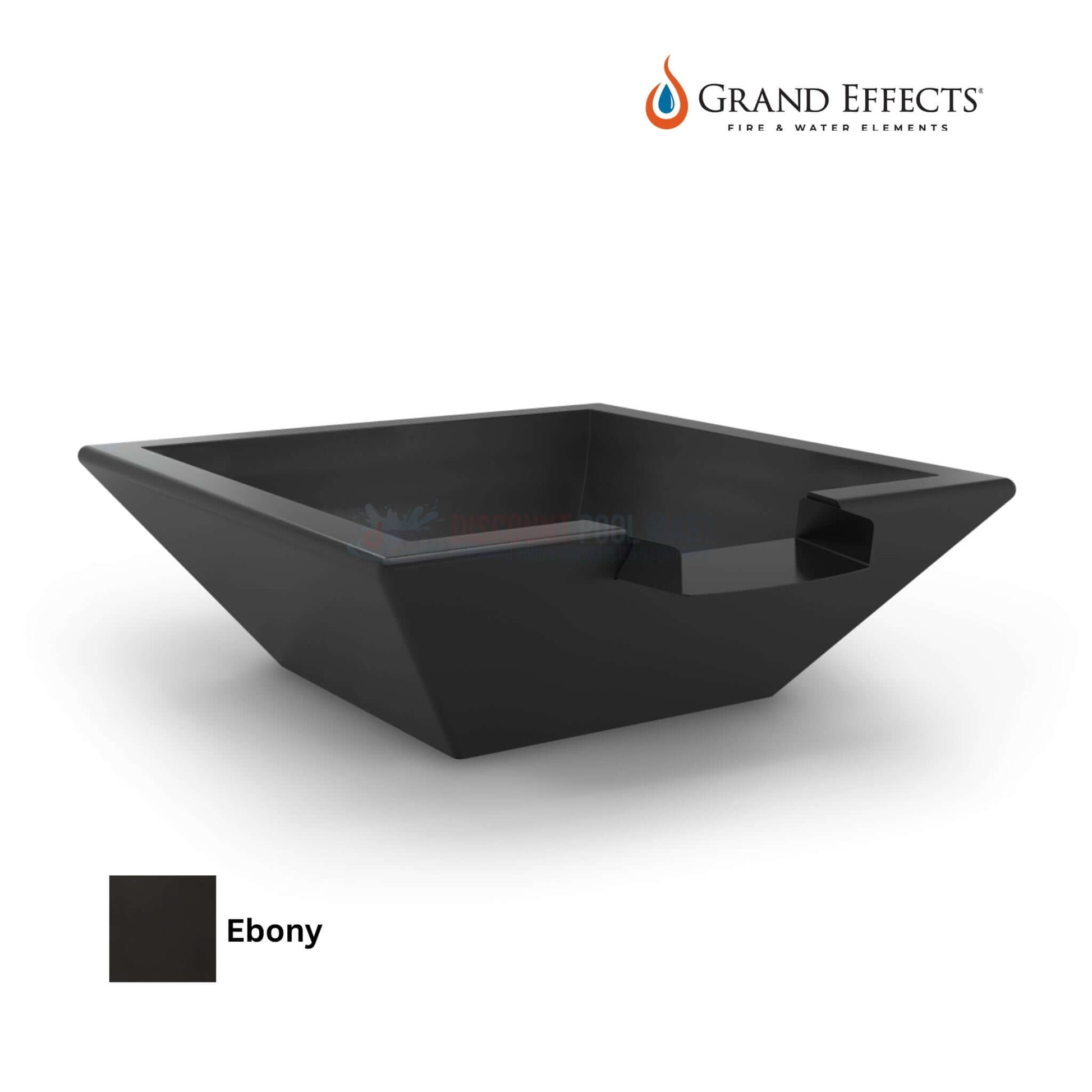 Grand Effects Corinthian Water Bowl in Ebony, GFRC outdoor feature by Discount Pool Mart DPM, SKU: [insert SKU here]