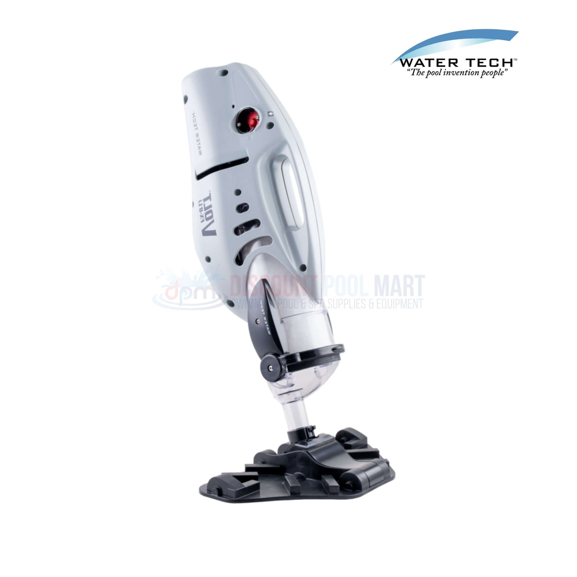 Water Tech Volt FX-8Li cordless pool and spa vacuum from Discount Pool Mart DPM, featuring lithium-ion battery technology.